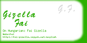 gizella fai business card